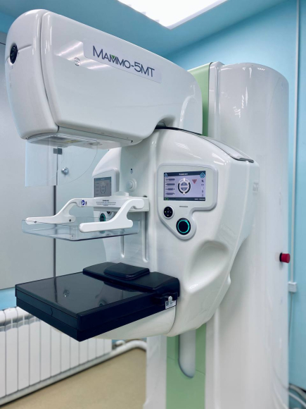Новый цифровой маммограф введен в эксплуатацию во взрослой поликлинике Каменской больницы.
